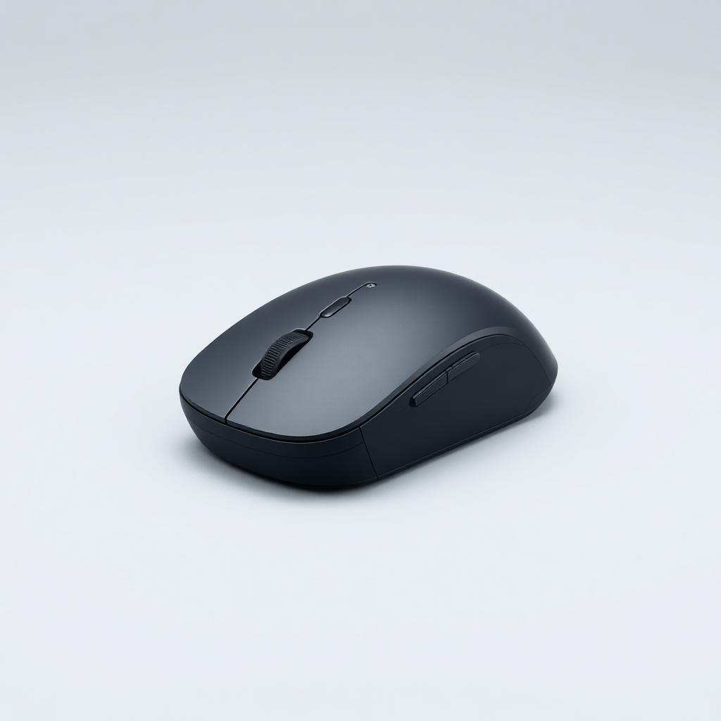Silent wireless mouse in matte white with USB-C port